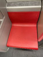 Seat in Red Line CRRC Car